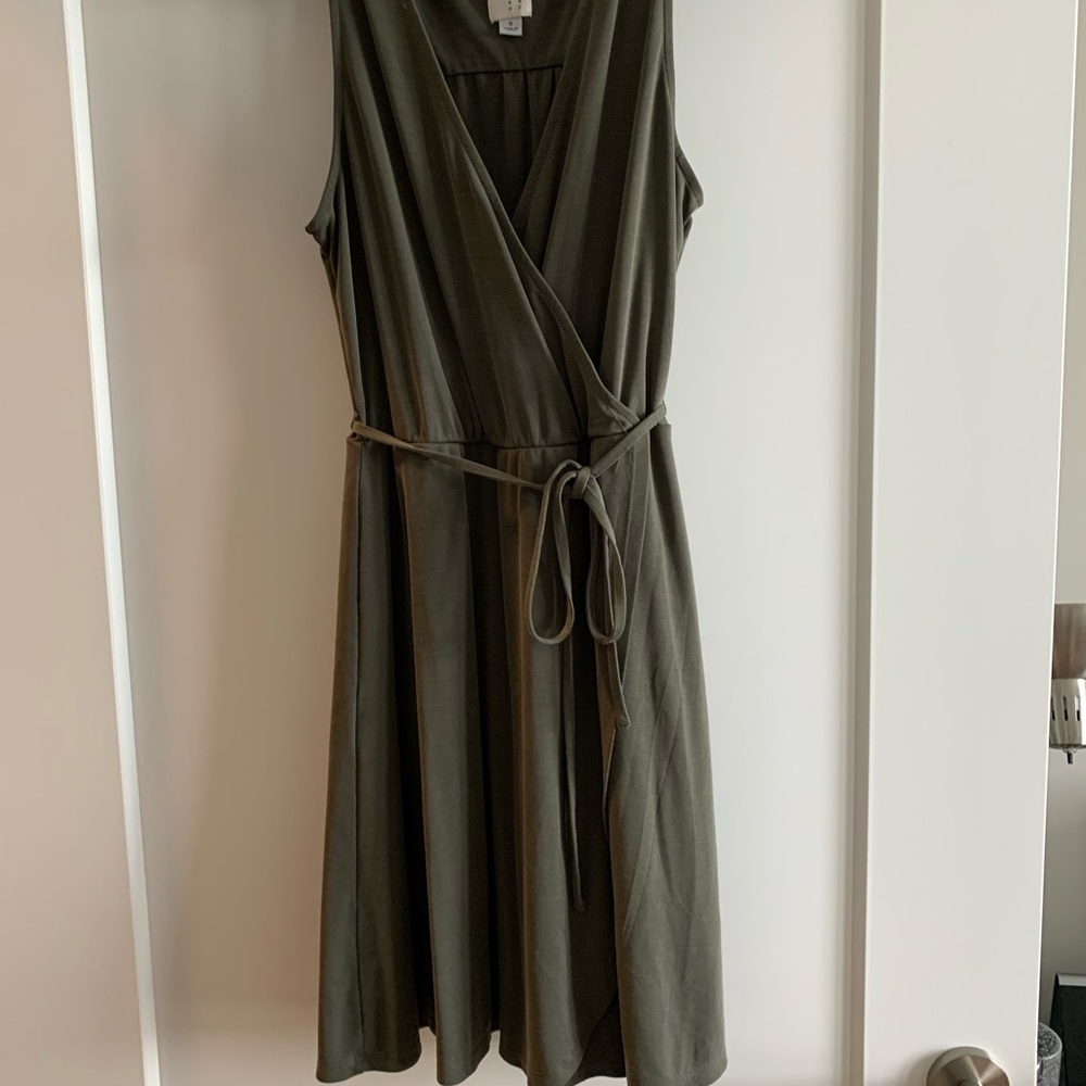 Faux wrap dress